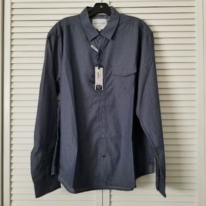 INT'L REPORT Men's button down shirt Slim fit XL